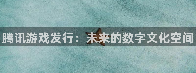 新宝GG官网登录注册账号是什么：腾讯游戏发行：未来的数字文化空间