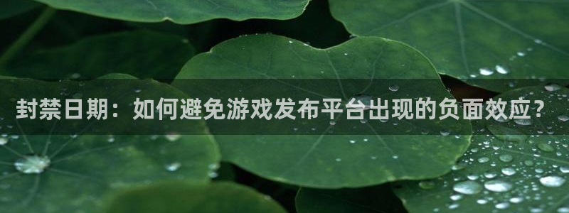 新宝GG官网登录注册不了账号：封禁日期：如何避免游戏发布平台出现的负面效应？